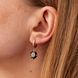Золотые серьги Восторг с дымчатым кварцем из красного золота 828468 828468 фото 2