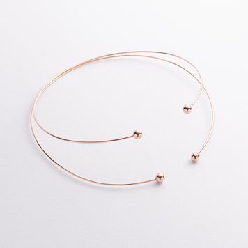 Колье - чокер Demi с шариками из красного золота 824273 824273 фото