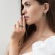 Золотые серьги Бабочки с фианитом из красного золота 827055 827055 фото 2