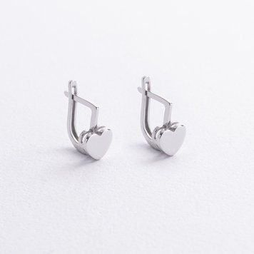 Золоті дитячі сережки "Сердечки" с09278 с09278 фото