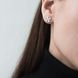 Сережки-пусети Конюшина з білого золота 826547 826547 фото 2