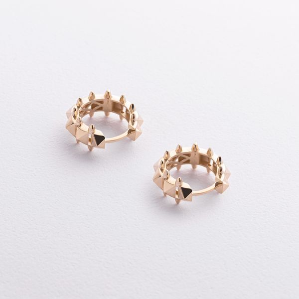 Сережки-кільця Tamila у жовтому золоті 825770 825770 фото