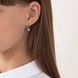 Детские Золотые серьги Цветочки с фианитами из красного золота 822814 822814 фото 3