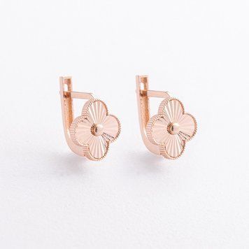 Сережки Конюшина в червоному золоті 825872 825872 фото