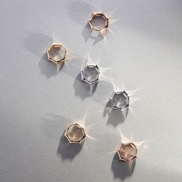 Серьги-кольца Selesta из жёлтого золота 826406 826406 фото