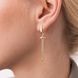 Сережки "Цвях" у жовтому золоті (фіаніти) с07868 с07868 фото 5