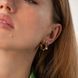 Серьги-кольца Selesta из жёлтого золота 826406 826406 фото 6
