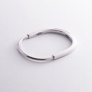 Жорсткий браслет Lock із білого золота 811969 811969 фото