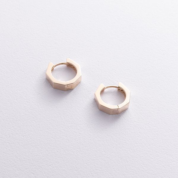 Серьги-кольца Bruna из жёлтого золота 826359 826359 фото