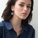 Сережки "Конюшина" в білому золоті с06366 с06366 фото 2