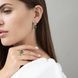 Золотые серьги с зелеными фианитами из красного золота 827107 827107 фото 2
