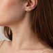 Сережки Кульки на ланцюжку з червоного і білого золота 825727 825727 фото 7