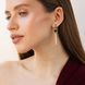 Золотые серьги Клевер с эмалью из красного золота 828087 828087 фото 2