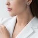 Золотые серьги-пусеты с бирюзой из белого золота 828482 828482 фото 2