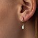 Сережки-кільця з опалом у жовтому золоті 828520 828520 фото 4