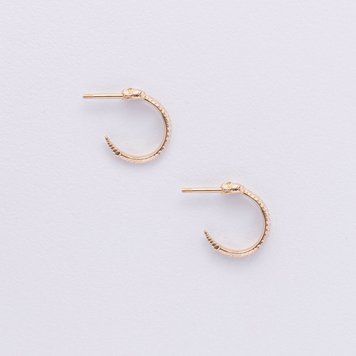 Сережки - пусети Гримучі змії з жовтого золота 826796 826796 фото