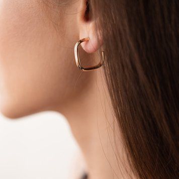 Сережки - пусети Ребекка з червоного золота 826697 826697 фото