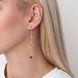 Золотые серьги-протяжки Сердечки с эмалью из красного золота 828091 828091 фото 2