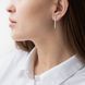Золотые серьги Грани из белого золота 826295 826295 фото 4