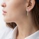 Золотые серьги Грани из белого золота 826295 826295 фото 1