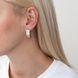 Золоті сережки Love з жовтого золота та фіанітами 827028 827028 фото 2