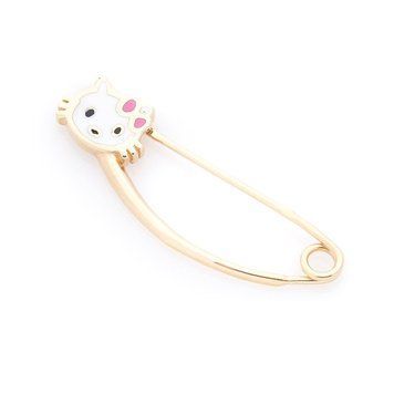 Золота шпилька "Hello Kitty" (емаль) зак00260 зак00260 фото