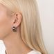 Золоті сережки Love з білого золота та фіанітами 827029 827029 фото 2