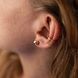 Сережки - пусети "Шарики" у жовтому золоті (6 мм) с06755 с06755 фото 8