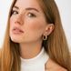 Сережки-кільця Gemma в жовтому золоті 825792 825792 фото 8