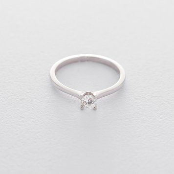 Золота заручальна каблучка (куб. циркон Swarovski) к06300 к06300_15 фото