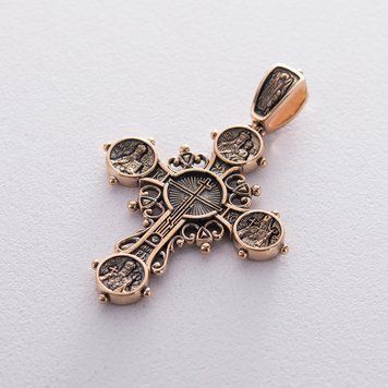 Православний хрест Господь Вседержитель, чорніння з золота 823326 823326 фото