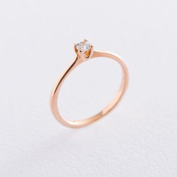 Золота заручальна каблучка (циркон Swarovski) к06224 к06224_15 фото