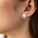Серьги - пусеты Искренность из белого золота 826761 826761 фото 1