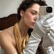 Золоті сережки-пусети з жовтого золота та кульками на ланцюжку 808083 808083 фото 6