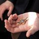Мужской православный крест Распятие Спаси и Сохрани из эбенового дерева и красного золота, крупный 803480 803480 фото 3