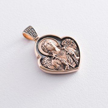 Подвеска Икона Ангела Хранителя из красного золота 822207 822207 фото