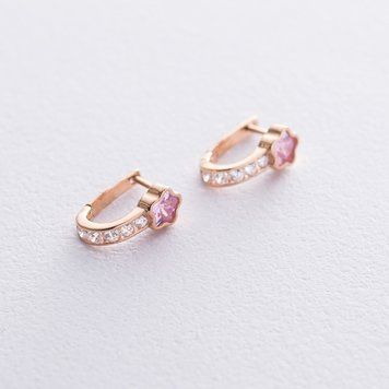 Дитячі золоті сережки "Зірочки" с05986 с05986 фото