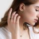 Сережки Конюшина у жовтому золоті з малахітом 828025 828025 фото 2