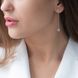Серьги - пусеты "Кружечки" в красном золоте (фианиты) с07270 с07270 фото 6